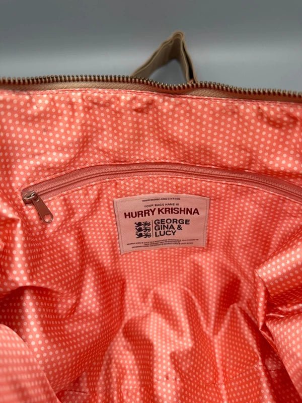 George Gina & Lucy Archive "Hurry Krishna" Hobo Bag - Boho Peach Floral - Past Pieces