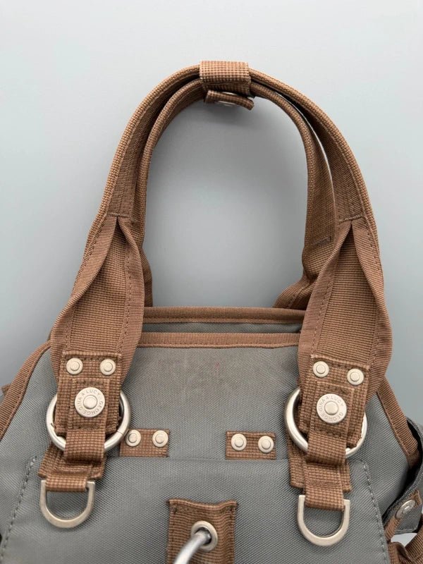 George Gina & Lucy Archive "Mom Said Dad Said" Utility Bag - Grey & Brown - Past Pieces