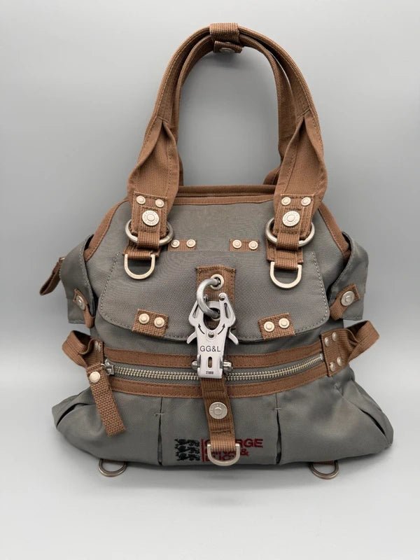 George Gina & Lucy Archive "Mom Said Dad Said" Utility Bag - Grey & Brown