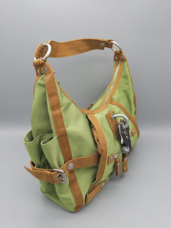 George Gina & Lucy GGL Archive "Popalicious" Shoulder Bag - Cyber Lime & Earthcore