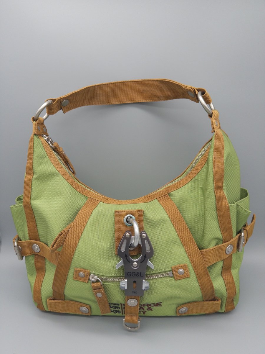 George Gina & Lucy GGL Archive "Popalicious" Shoulder Bag - Cyber Lime & Earthcore - Past Pieces