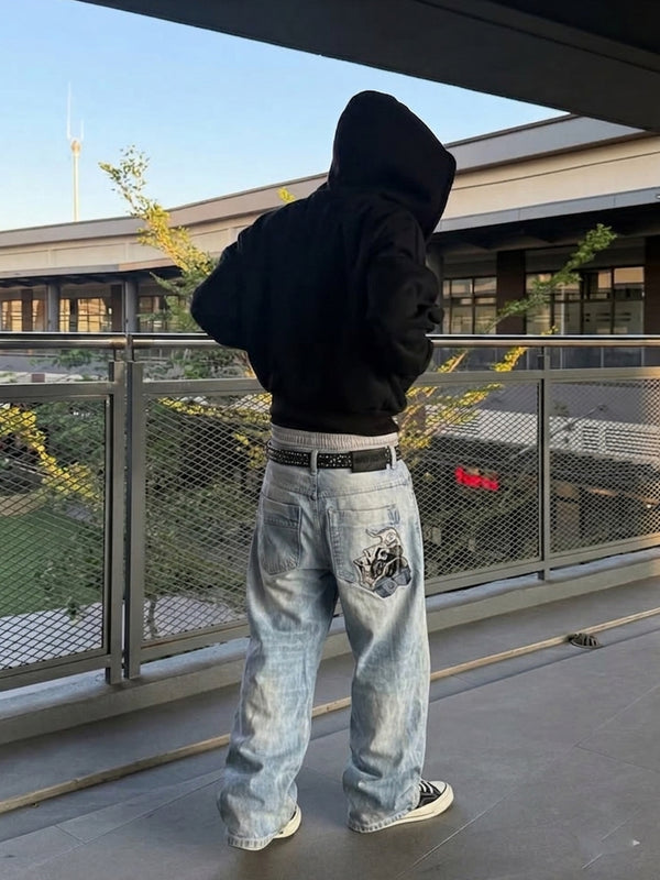 Big Train Japan Archive "High Stakes" Embroidered Denim - Light Wash