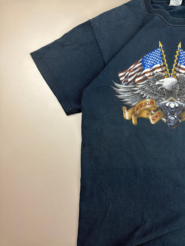 Gildan Vintage "Motorcycle Heritage" Tee - Washed Black
