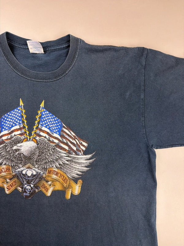 Gildan Vintage "Motorcycle Heritage" Tee - Washed Black