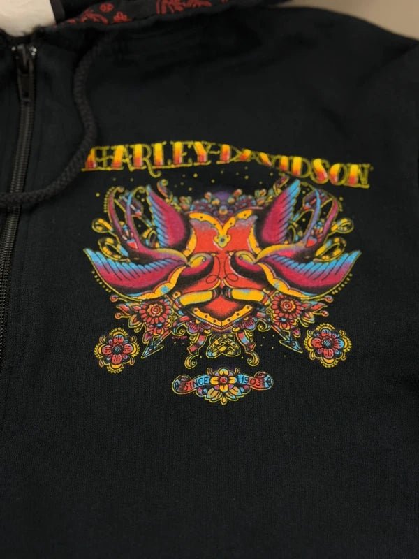 Harley - Davidson "Traditional Tattoo" Zip Hoodie - Black - Past Pieces
