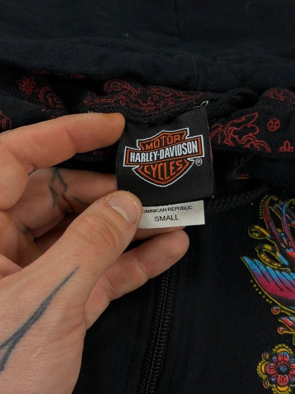 Harley - Davidson "Traditional Tattoo" Zip Hoodie - Black - Past Pieces