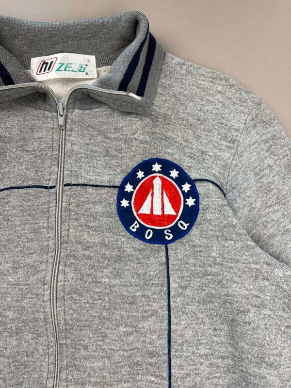 hi ZEUS Vintage "BOSQ Shuttle" Trackjacket - Grey Melange