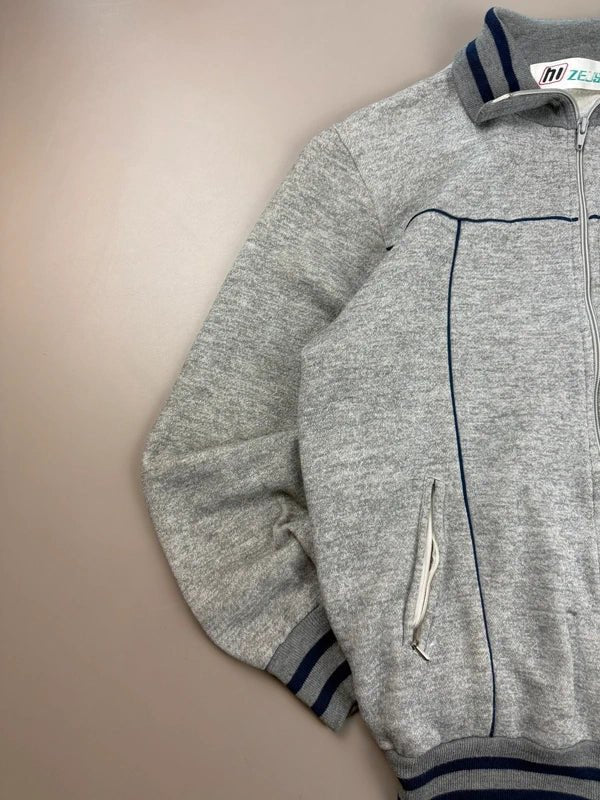 hi ZEUS Vintage "BOSQ Shuttle" Trackjacket - Grey Melange