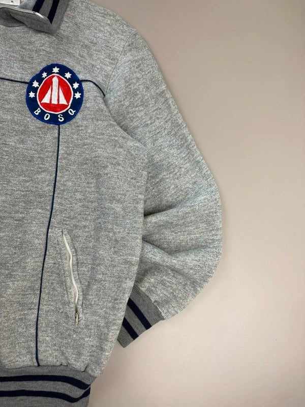 hi ZEUS Vintage "BOSQ Shuttle" Trackjacket - Grey Melange