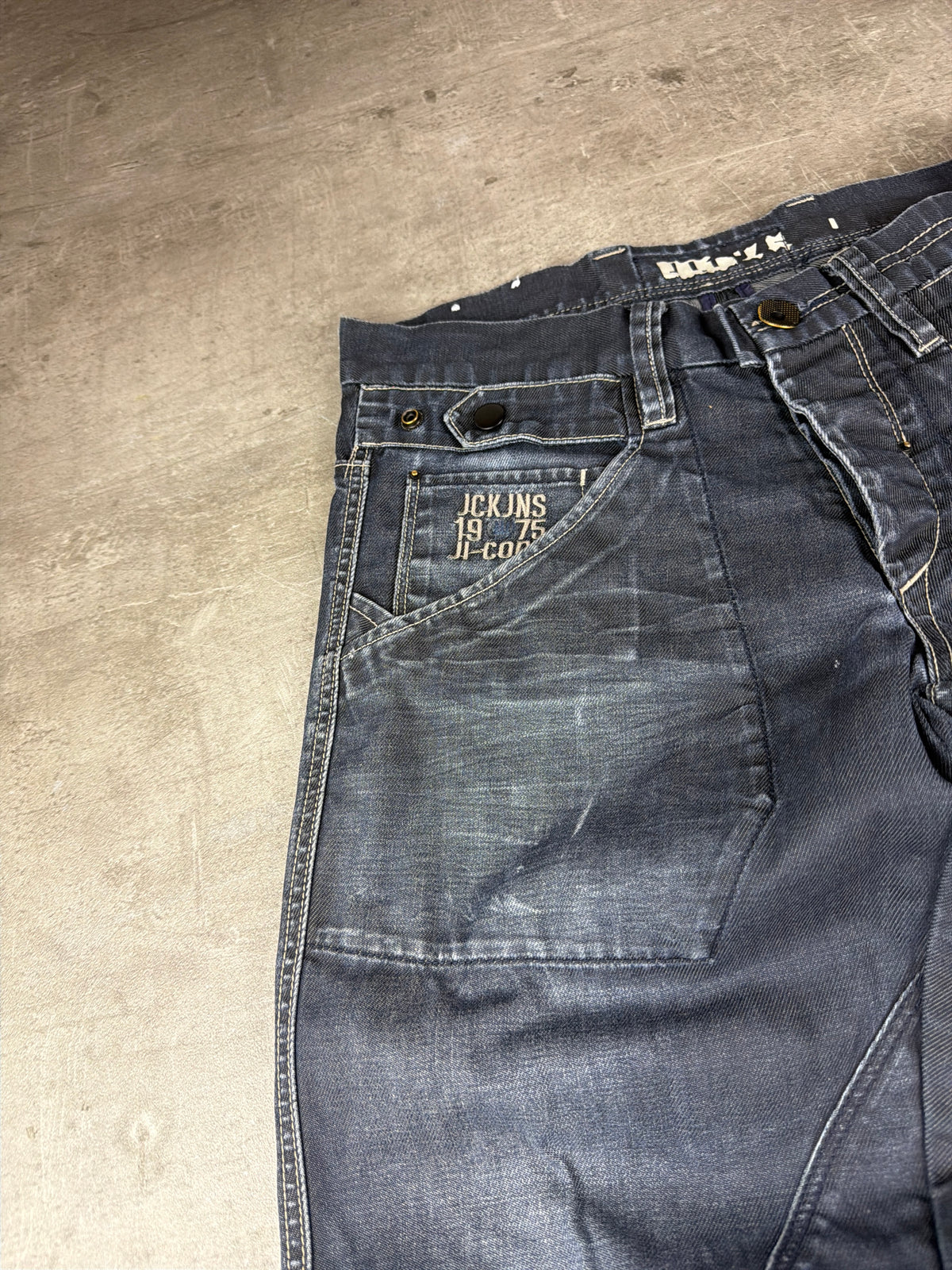 Jack & Jones Y2K Baggy Utility Jeans - Washed Navy Blue – Ansicht 6