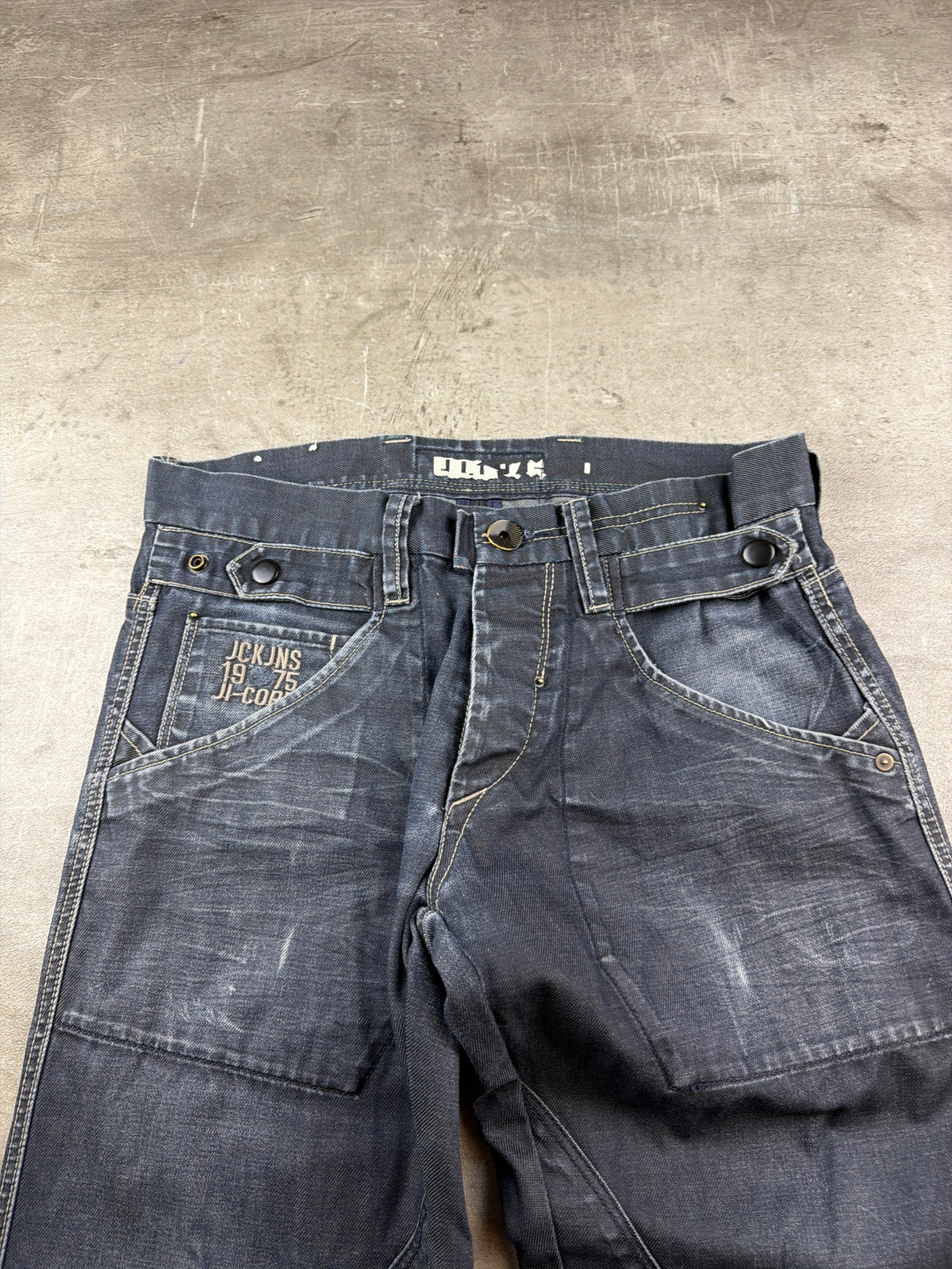 Jack & Jones Y2K Baggy Utility Jeans - Washed Navy Blue – Ansicht 7