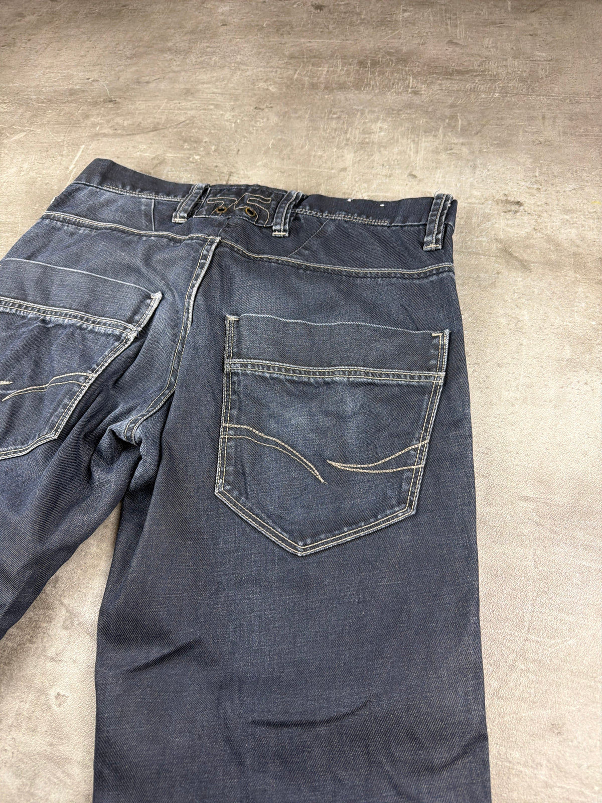 Jack & Jones Y2K Baggy Utility Jeans - Washed Navy Blue – Ansicht 8