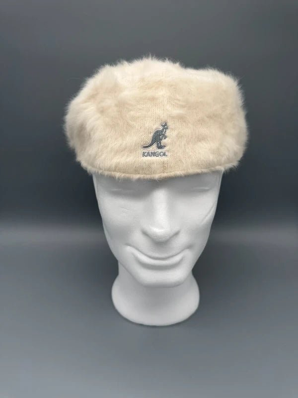 Kangol Archive "Furgora" Fuzzy Flat Cap - Cream White