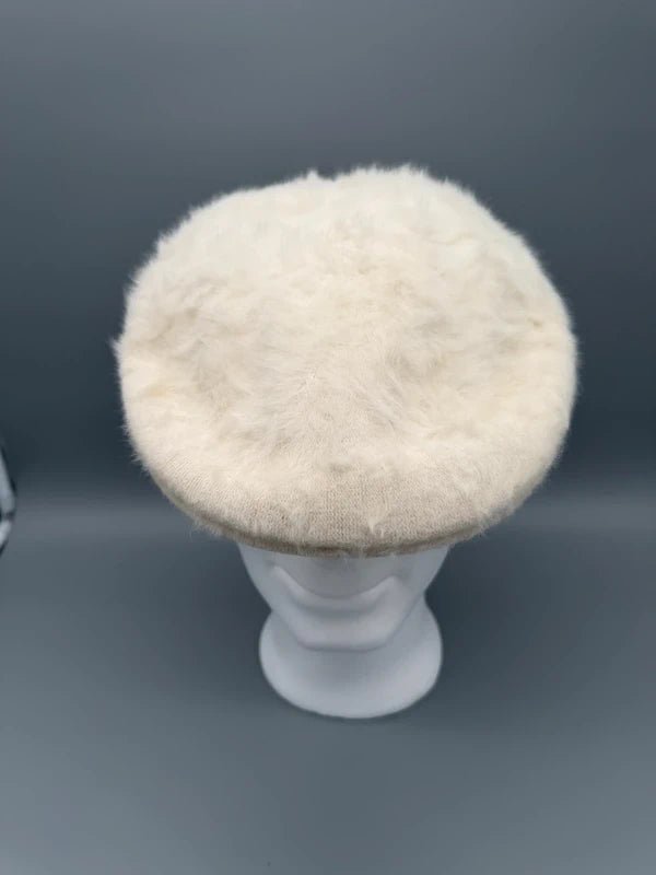 Kangol Archive "Furgora" Fuzzy Flat Cap - Cream White