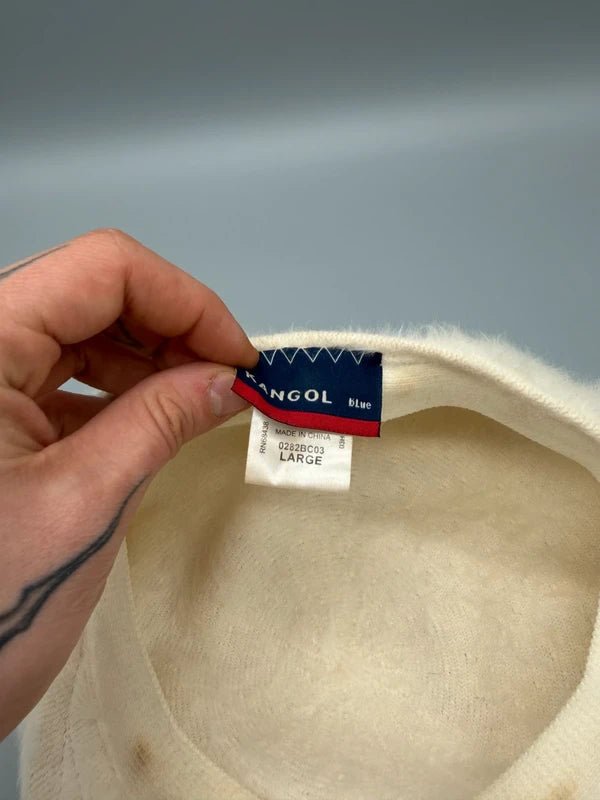Kangol Archive "Furgora" Fuzzy Flat Cap - Cream White - Past Pieces
