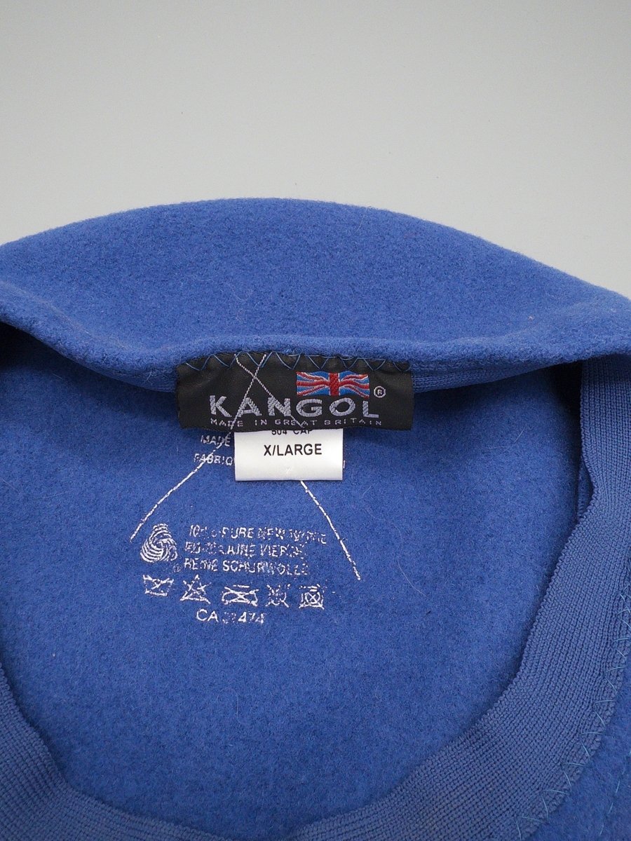 Kangol Authentic British "504" Wool Cap - Cobalt Blue / Y2K Streetwear Grail - Past Pieces
