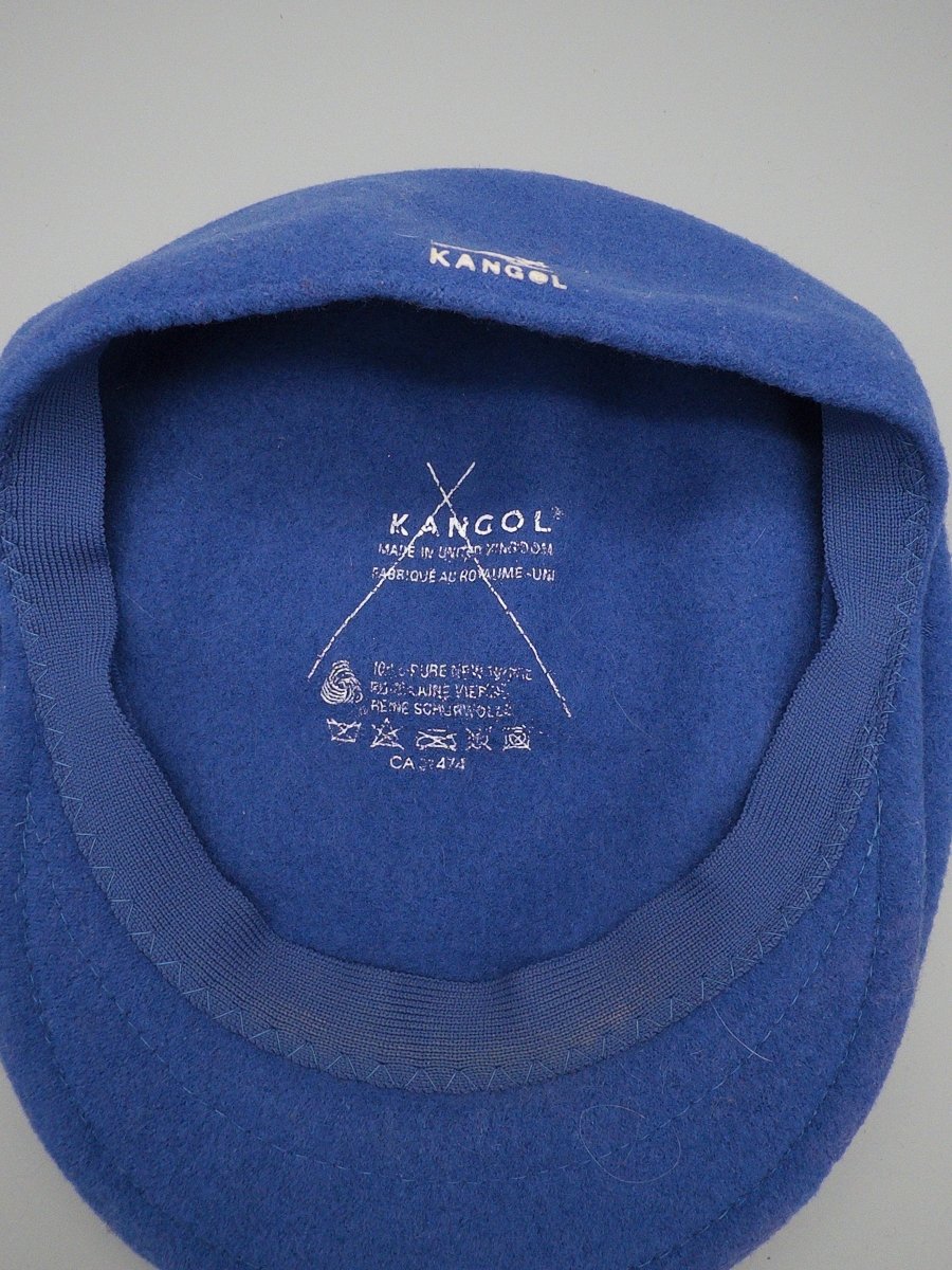 Kangol Authentic British "504" Wool Cap - Cobalt Blue / Y2K Streetwear Grail - Past Pieces