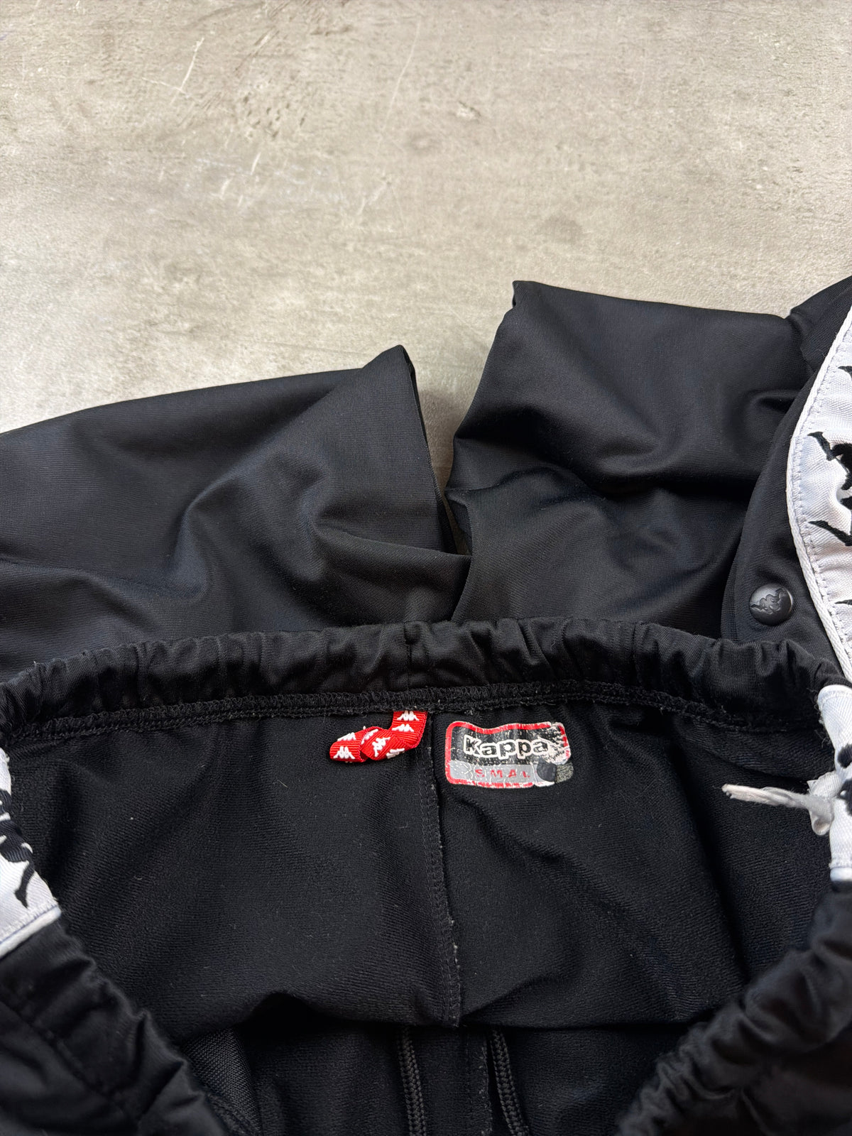 Kappa Banda Flared Tearaway Trackpants - Black / White – Ansicht 11