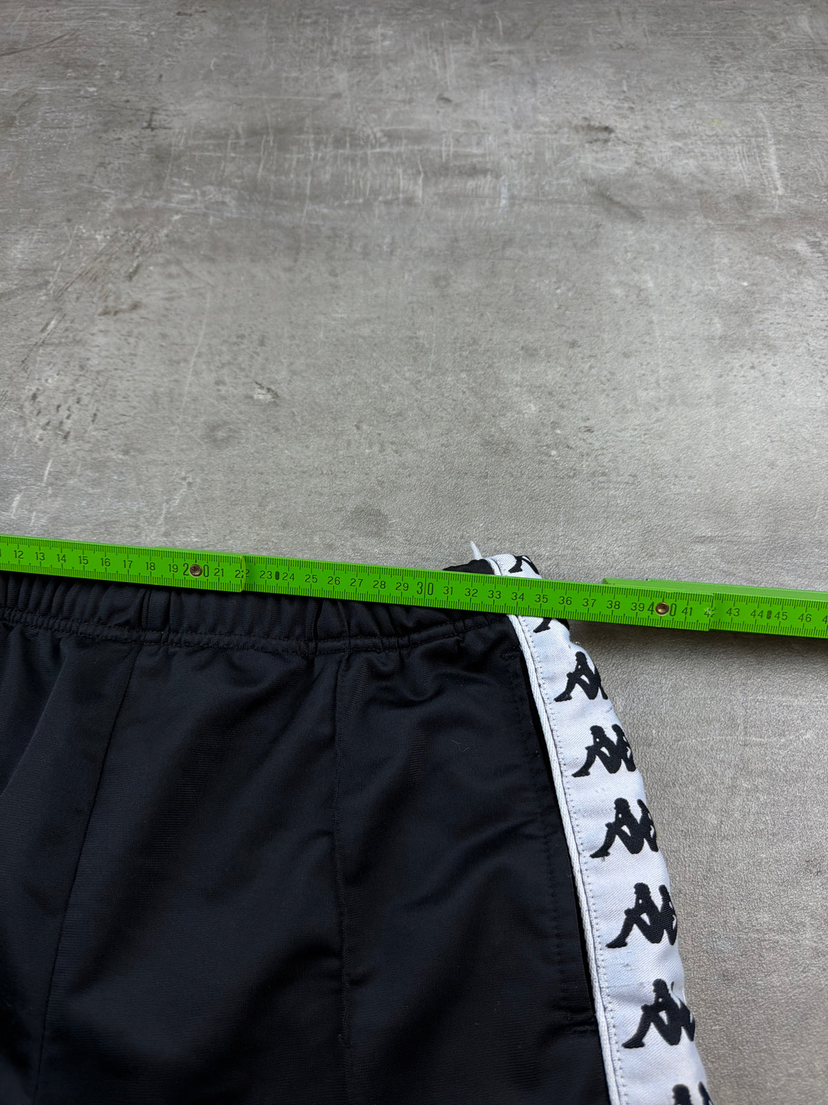 Kappa Banda Flared Tearaway Trackpants - Black / White - Past Pieces