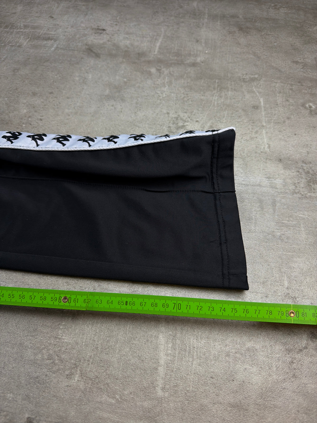 Kappa Banda Flared Tearaway Trackpants - Black / White - Past Pieces