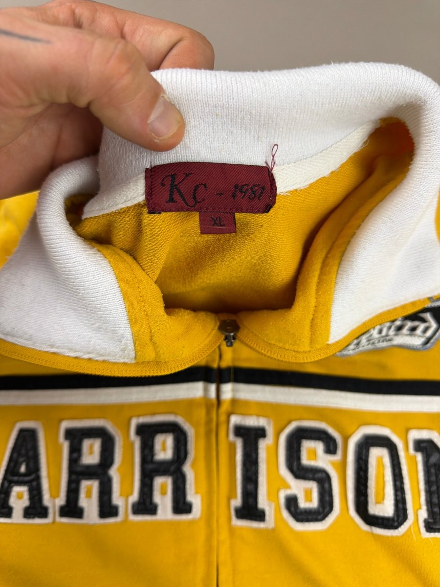 KC - 1981 Archive "Harrison" Racing Trackjacket - Yellow Leather Patch - Past Pieces