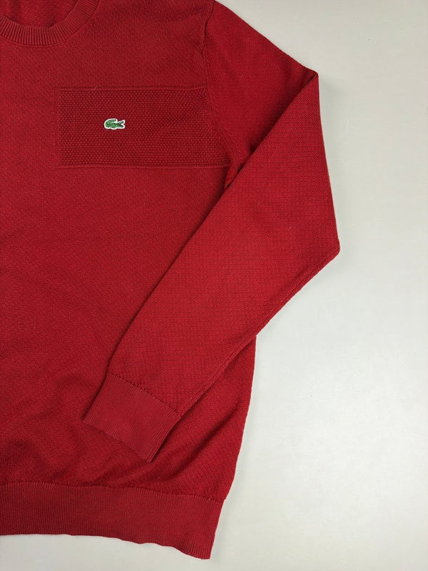 Lacoste "Casual Class" Textured Pocket Knit - Cherry Red