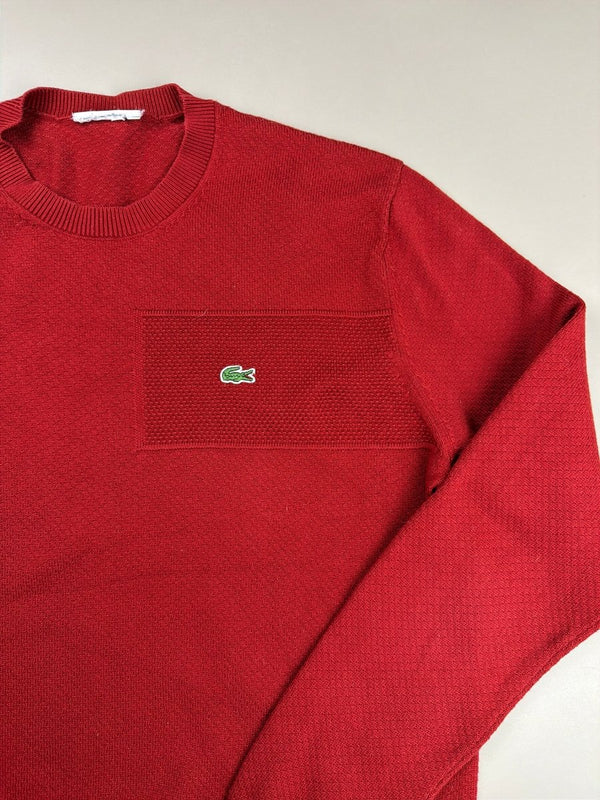 Lacoste "Casual Class" Textured Pocket Knit - Cherry Red