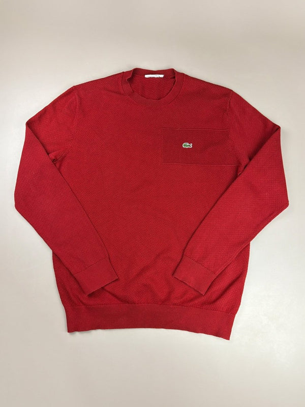 Lacoste "Casual Class" Textured Pocket Knit - Cherry Red