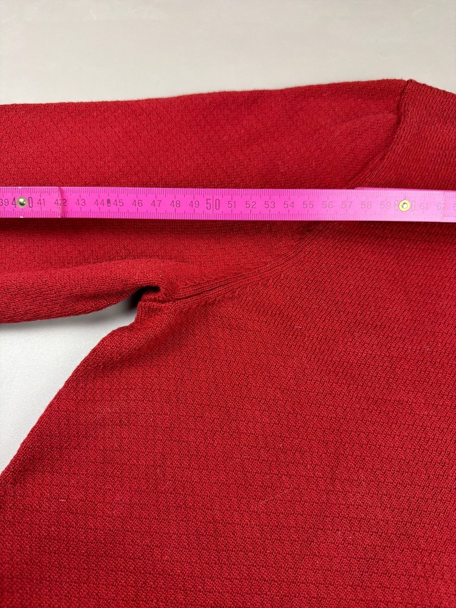 Lacoste "Casual Class" Textured Pocket Knit - Cherry Red - Past Pieces