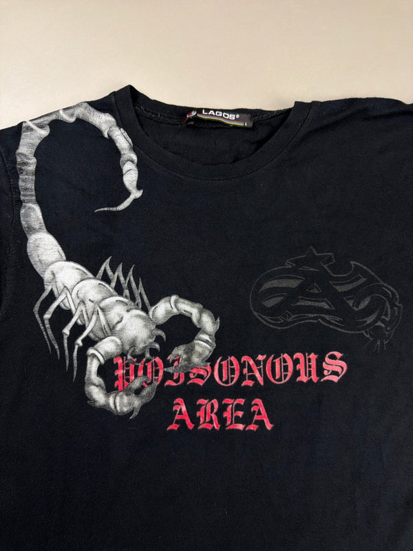 LAGOS "Poisonous Area" Scorpion Graphic Tee - Black/Red