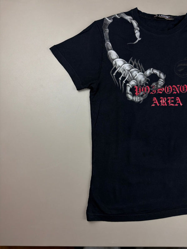 LAGOS "Poisonous Area" Scorpion Graphic Tee - Black/Red