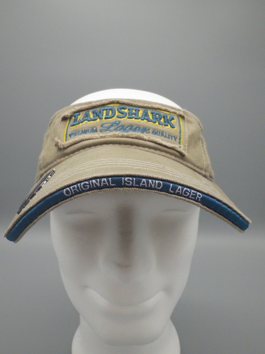 LandShark Lager Margaritaville Archive "Island Fin" Bottle Opener Visor - Khaki - Past Pieces