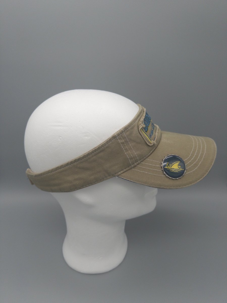 LandShark Lager Margaritaville Archive "Island Fin" Bottle Opener Visor - Khaki - Past Pieces