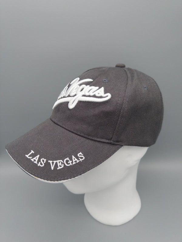 Las Vegas Souvenir "Script" Logo Cap - Charcoal Washed