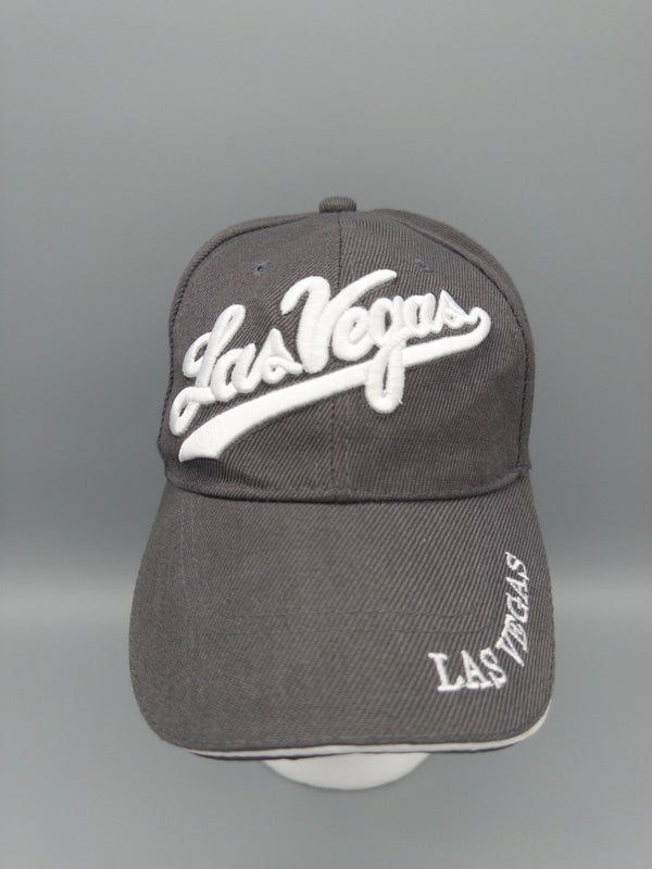 Las Vegas Souvenir "Script" Logo Cap - Charcoal Washed