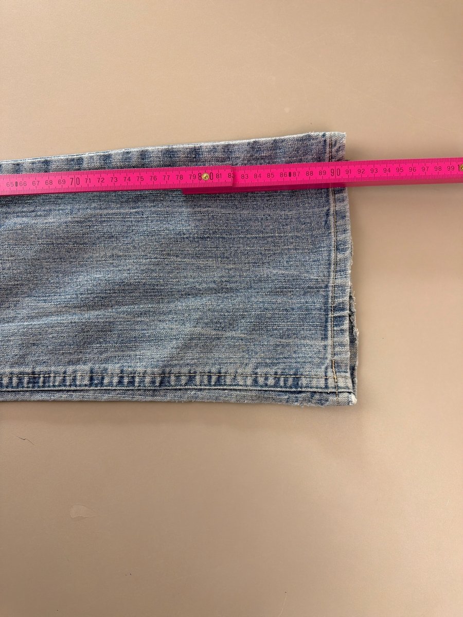 l.e.i. Heritage "Golden Stud" Low Waist Flare - Light Wash - Past Pieces