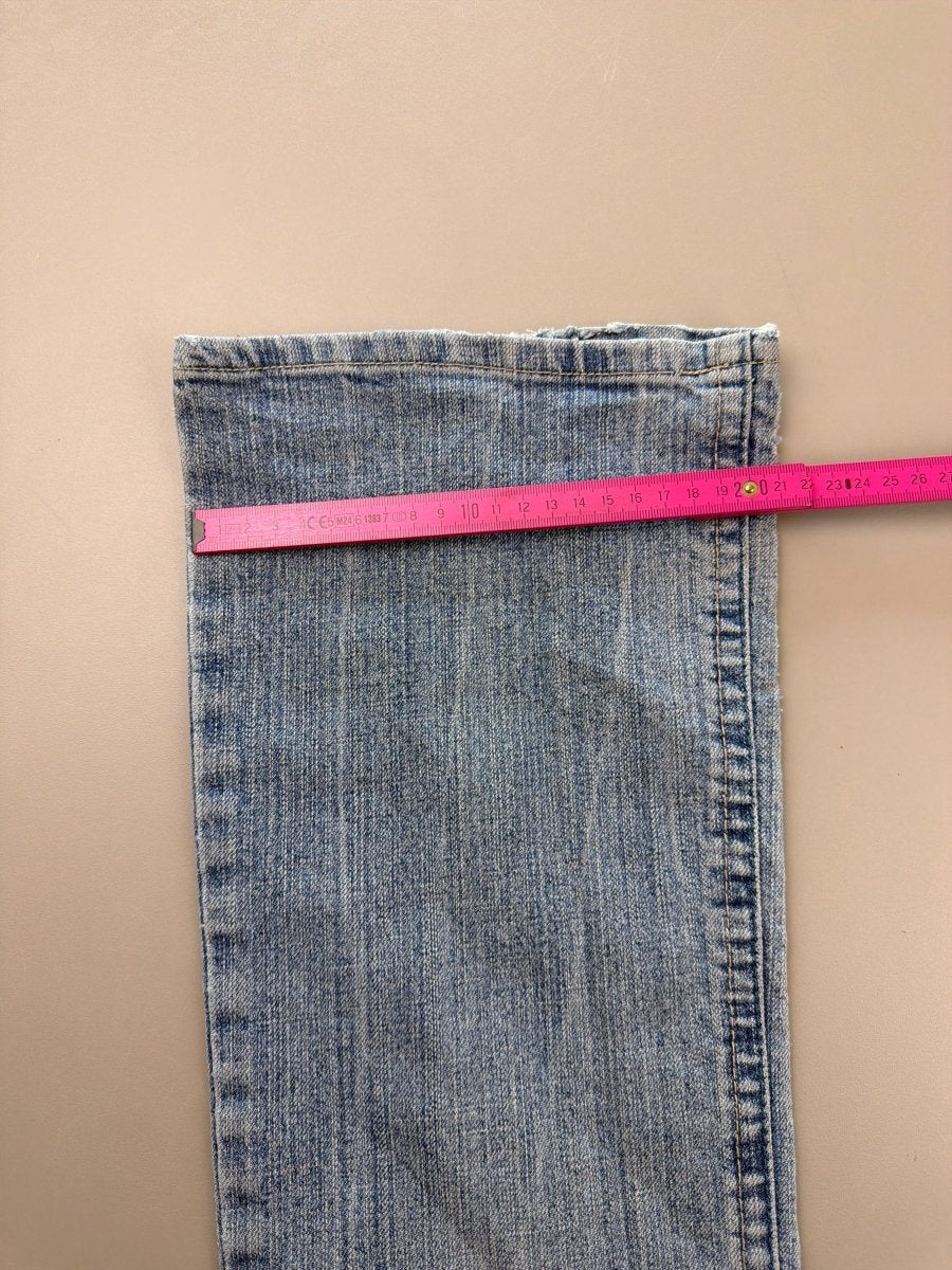 l.e.i. Heritage "Golden Stud" Low Waist Flare - Light Wash - Past Pieces