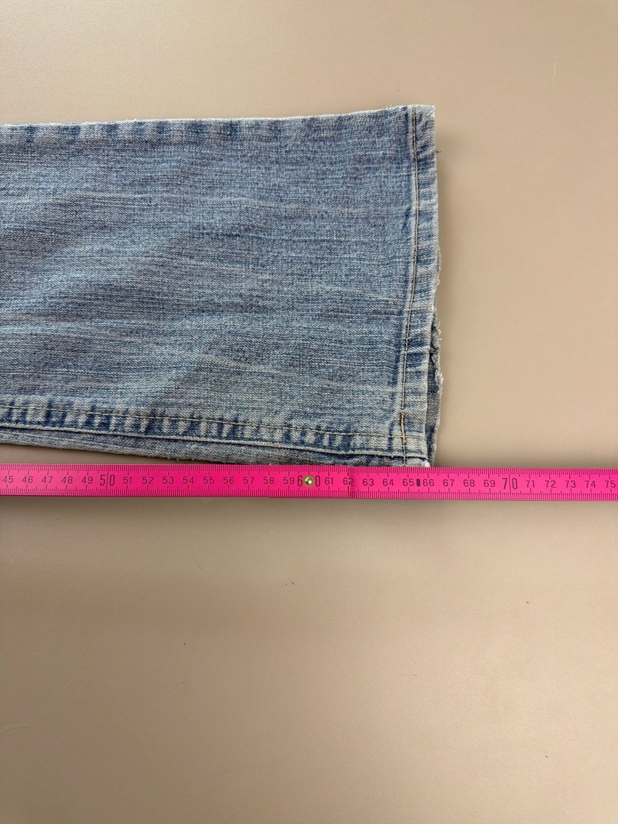 l.e.i. Heritage "Golden Stud" Low Waist Flare - Light Wash - Past Pieces