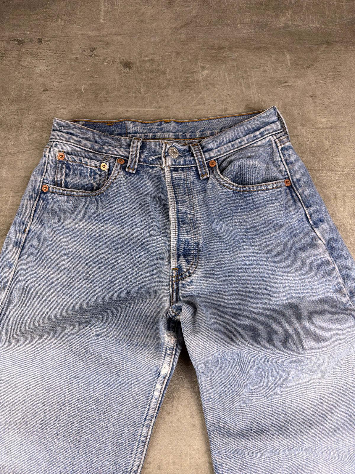 Levi's "501" Vintage Distressed Denim - Light Blue 90s – Ansicht 5