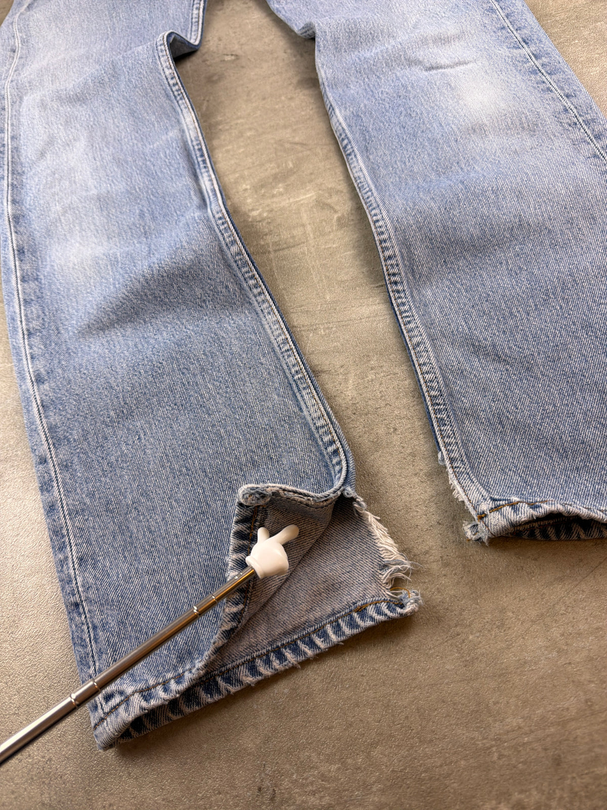 Levi's "501" Vintage Distressed Denim - Light Blue 90s - Past Pieces