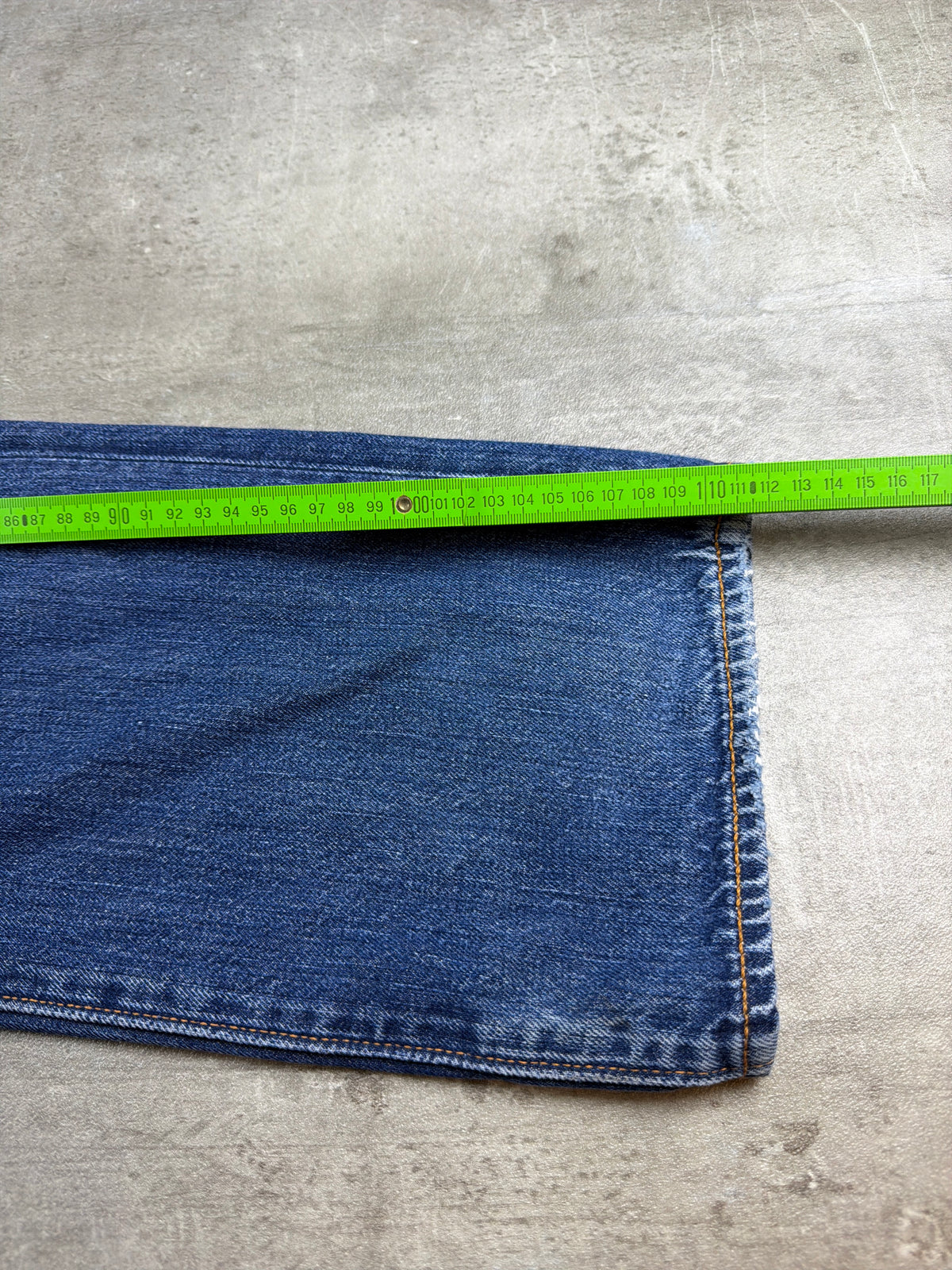 Levi's "501" Vintage Faded Straight Leg Denim Jeans - Washed Blue – Ansicht 12