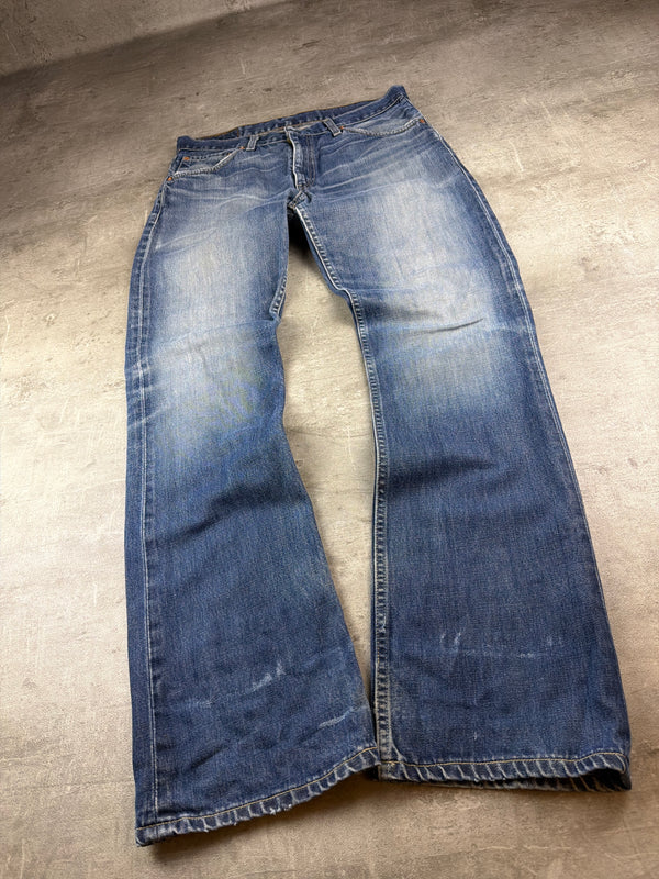 Levi's "507" Y2K Bootcut Flared Denim - Washed Blue