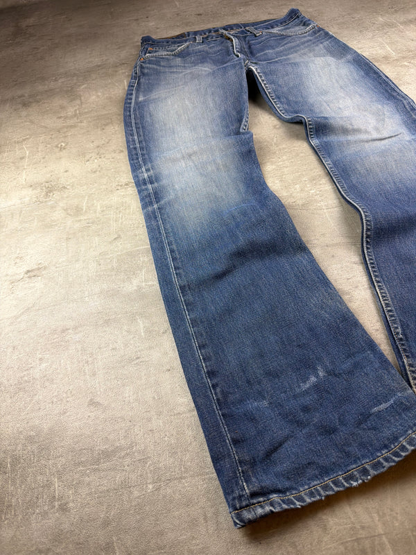 Levi's "507" Y2K Bootcut Flared Denim - Washed Blue