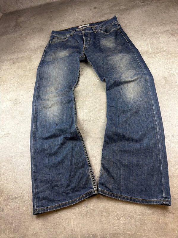 Levi's "512" Bootcut Y2K Faded Denim Jeans - Washed Blue