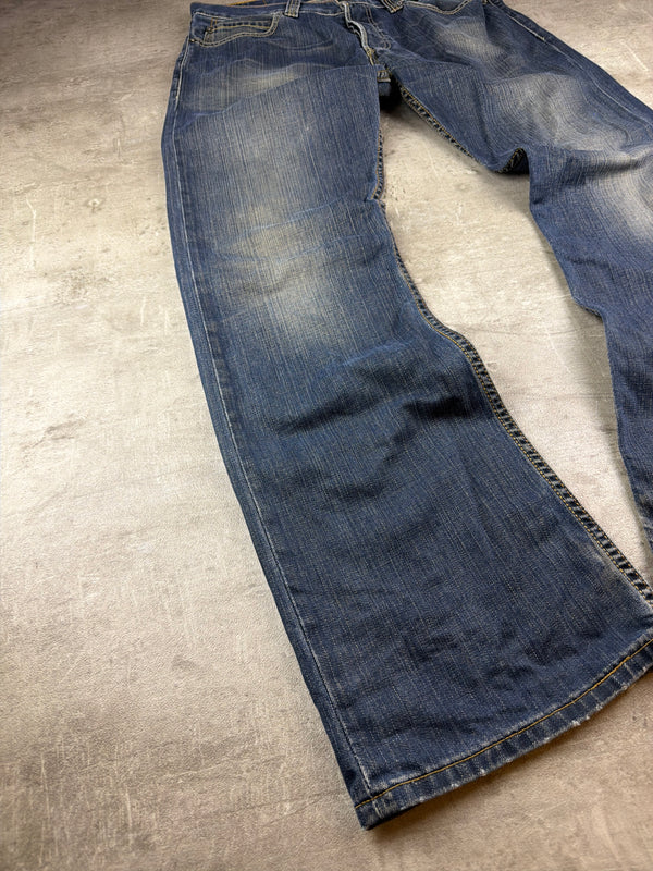 Levi's "512" Bootcut Y2K Faded Denim Jeans - Washed Blue