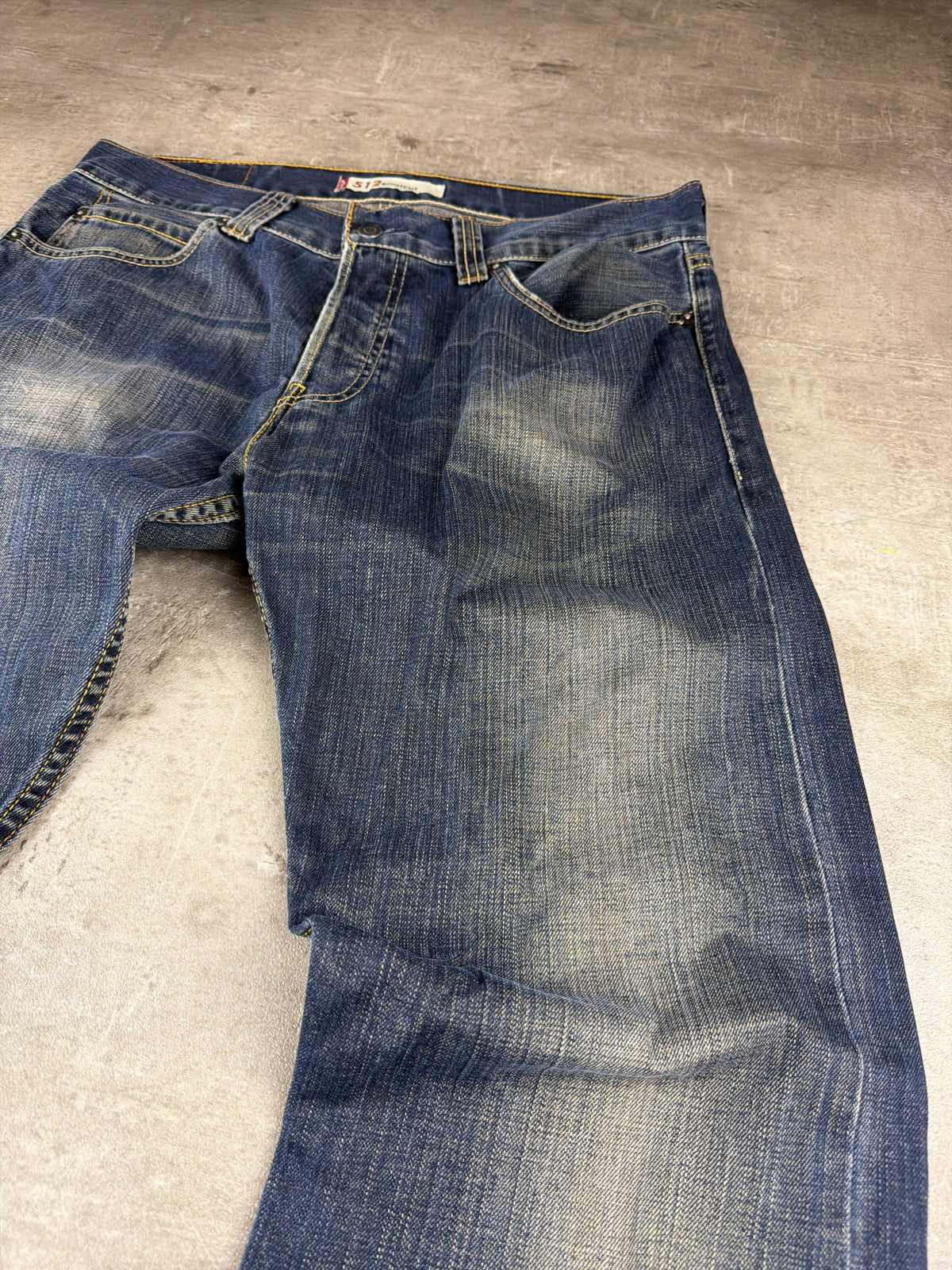 Levi's "512" Bootcut Y2K Faded Denim Jeans - Washed Blue - Past Pieces