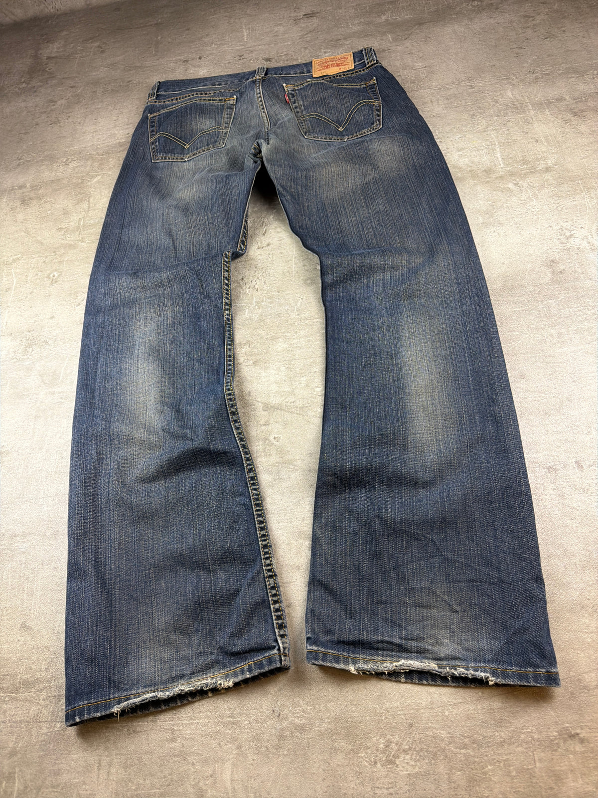 Levi's "512" Bootcut Y2K Faded Denim Jeans - Washed Blue - Past Pieces