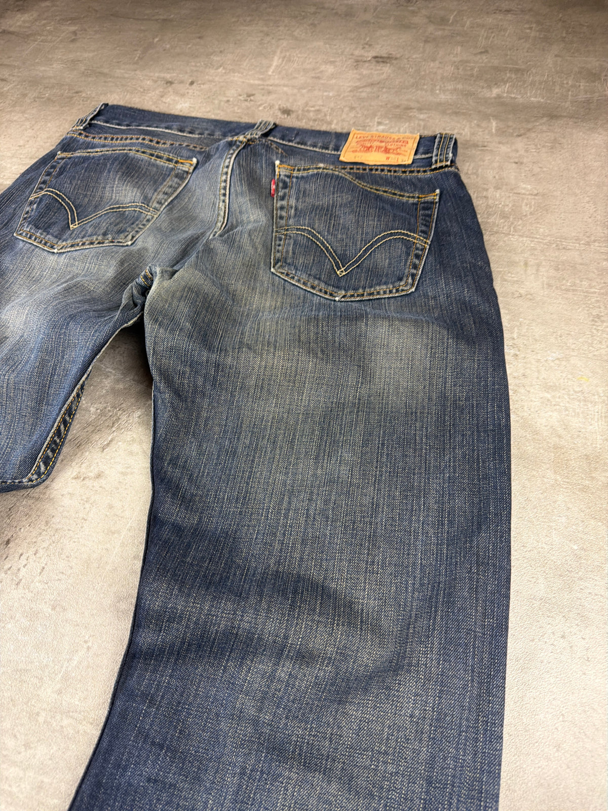 Levi's "512" Bootcut Y2K Faded Denim Jeans - Washed Blue - Past Pieces