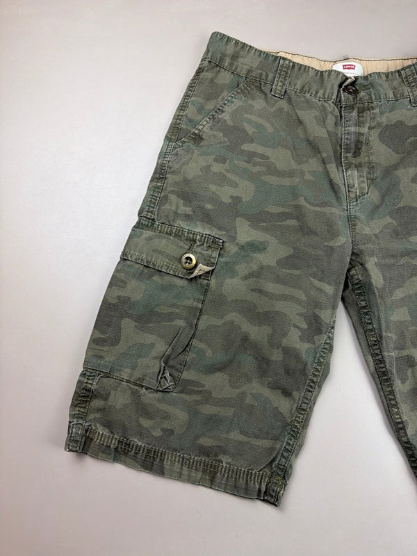 Levi's "Squad" Tactical Cargo Shorts - Woodland Camo