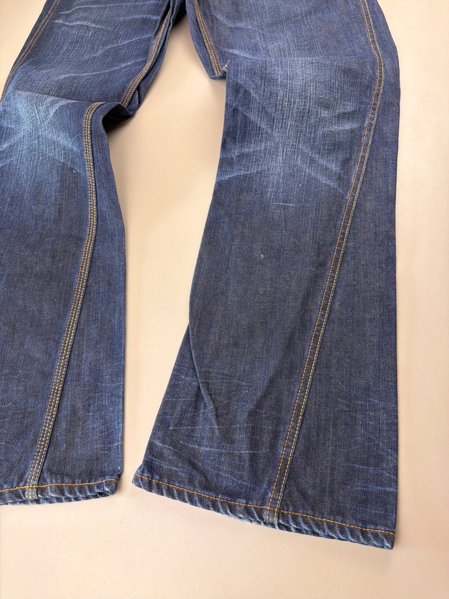Luke Black Country Originals Japanese Denim "Lion" - Baggy Y2K Embroidery - Past Pieces